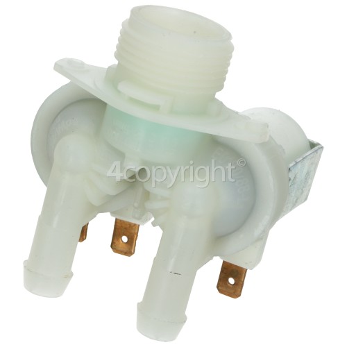 White Knight WM126VB Cold Water Double Solenoid Inlet Valve : 180Deg 12 Bore Outlets