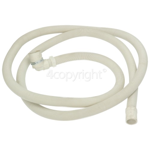 White Knight Drain Hose With Right Angle End