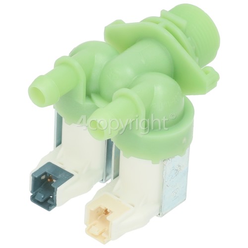 Hoover XH3WPS4114TAM-S Cold Water Double Inlet Solenoid Valve : 180Deg. With 12 Bore Outlets & Protected (push) Connector Pins