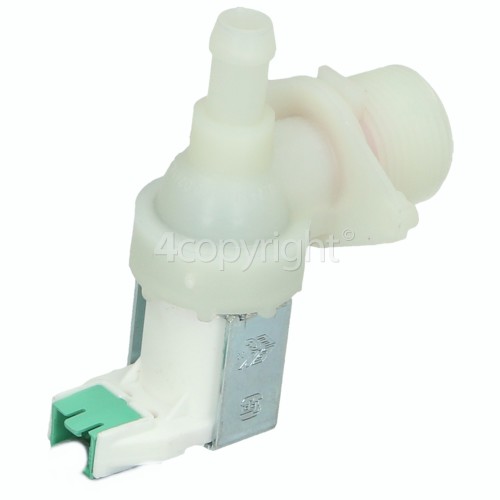 Smeg Cold Water Single Inlet Solenoid Valve : 90Deg. With Protected Tag Fitting / 12 Bore Outlet