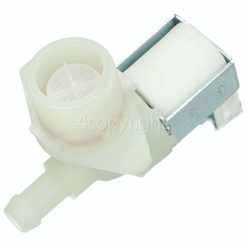 Smeg Cold Water Single Inlet Solenoid Valve : 90Deg. With Protected Tag Fitting / 12 Bore Outlet