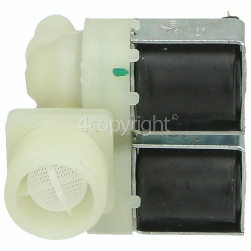 Indesit 103AOG Cold Water Double Solenoid Inlet Valve : 180Deg. With 12 Bore Outlets