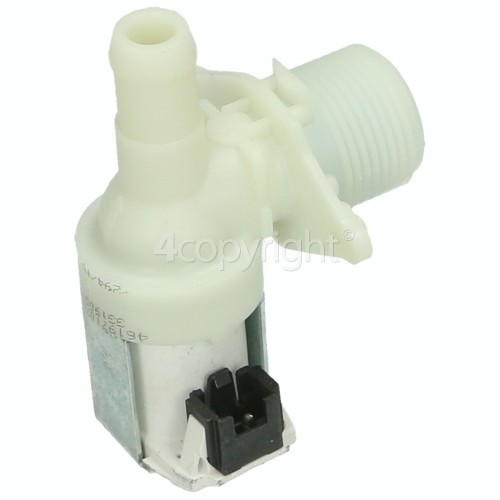 Whirlpool Cold Water Single Inlet Solenoid Valve 90Deg. With Protected (push) Connector & Large Bore Outlet