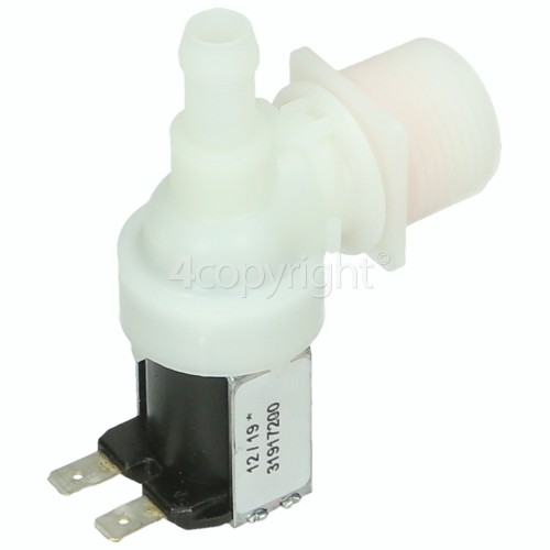 Bosch Neff Siemens Cold Water Single Inlet Solenoid Valve : 90Deg. With 12 Bore Outlet