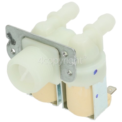 LG Cold Water Double Solenoid Inlet Valve 180deg. With 12 Bore