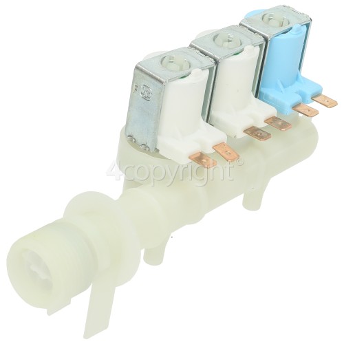 Whirlpool AWG345/4 Cold Water Triple Solenoid Inlet Valve : ELT 90/88 0.2 10Bar 90Deg. 10mm Bore Outlets