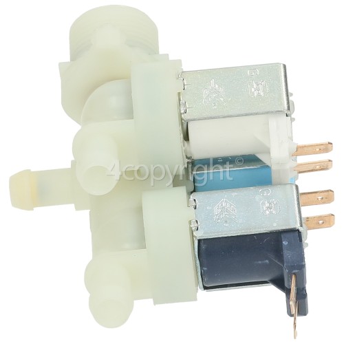 Candy Cold Water Triple Solenoid Inlet Valve : 2X 180Deg. 1X90Deg & 12 Bore Outlets