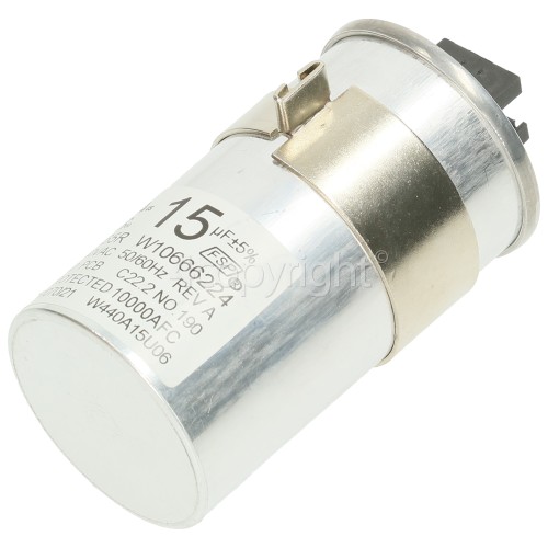 Whirlpool 3LWTW4800YQ Capacitor : 15uf