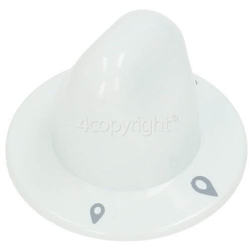 Indesit HG M (BR) Hob Control Knob - White