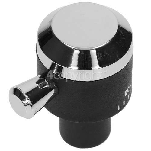 Leisure Oven Control Knob - Black/Silver