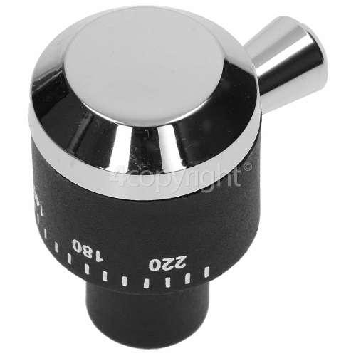 Leisure Oven Control Knob - Black/Silver