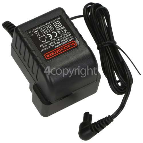 Black Decker Battery Charger 7.2V UK Plug Spares Parts