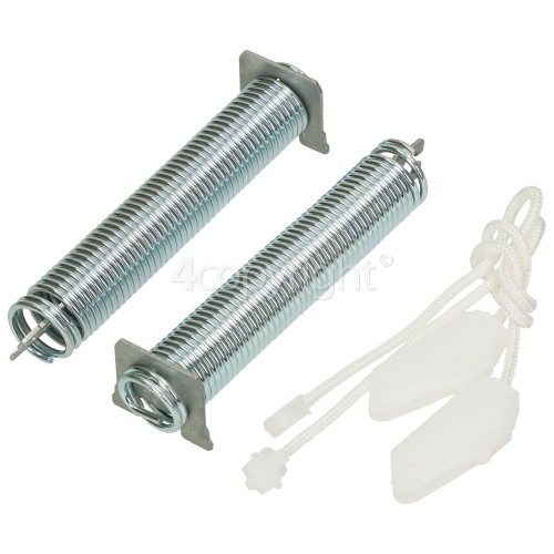 Neff S51M53X1GB/06 Door Rope & Spring Repair Set : Spring Length 125mm / Rope Length 250mm