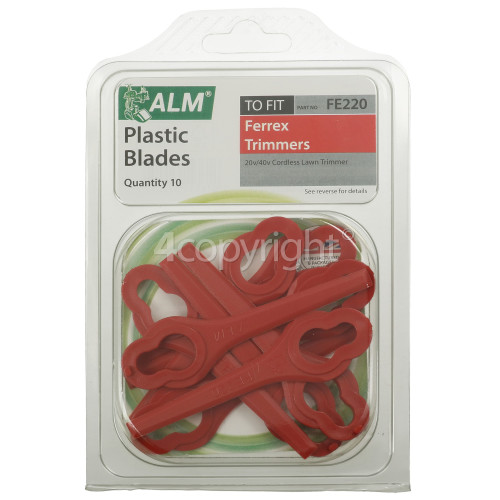 Aldi FE220 Plastic Blades (Pack Of 10)