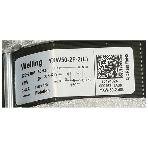 Wash Pump Motor : Welling YXW50-2F-2(L) 95W | www.4kenwood.co.uk
