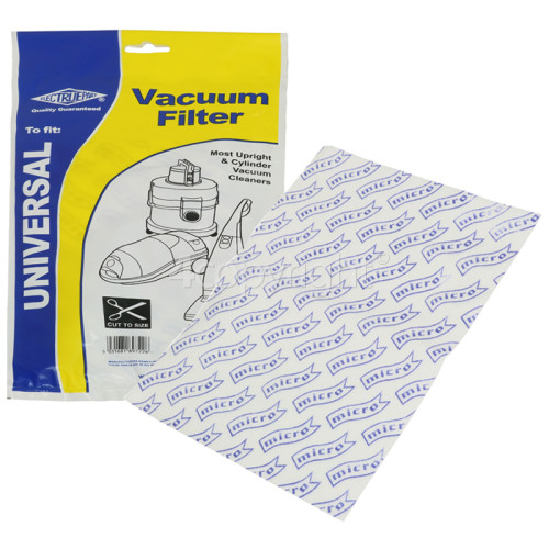 Vax Universal Vacuum Cleaner Micro Filter : 255x205mm (Cut To Size)