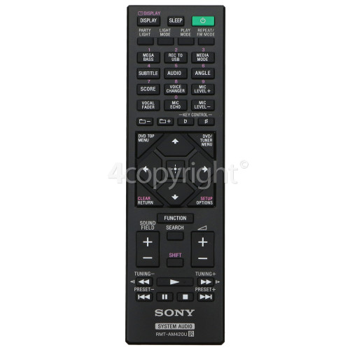 Sony RMT-AM420U Remote Control