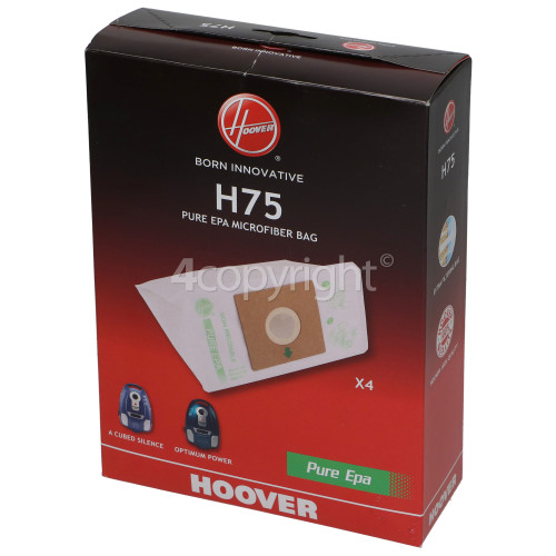 Hoover H75 Pure EPA Microfibre Dust Bag (Pack Of 4)