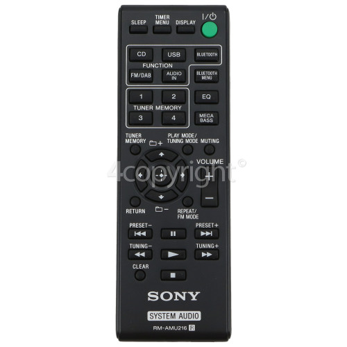 Sony RMAMU216 Remote Control