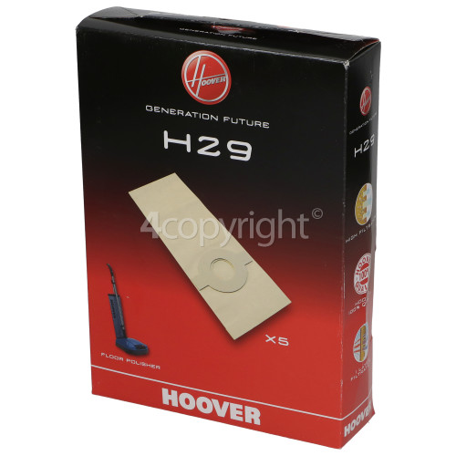 Hoover F2544 H29 Paper Bags (Pack Of 5)