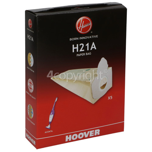 Hoover H21A Dust Bag (Pack Of 5)