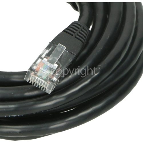 CAT6 RJ45 Patch Lead: Black: 5m