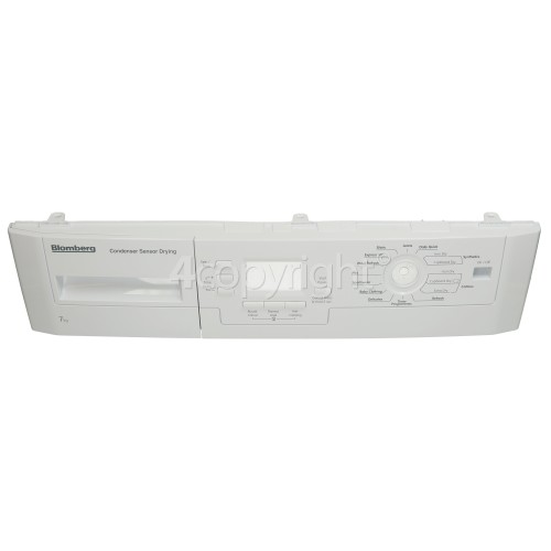 Blomberg Control Panel Fascia Assembly - White