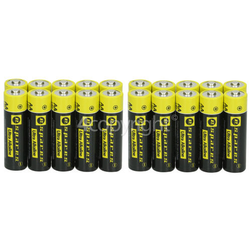 Espares Ultra Alkaline Aa/LR6 Batteries Pack Of 20 Spares, Parts
