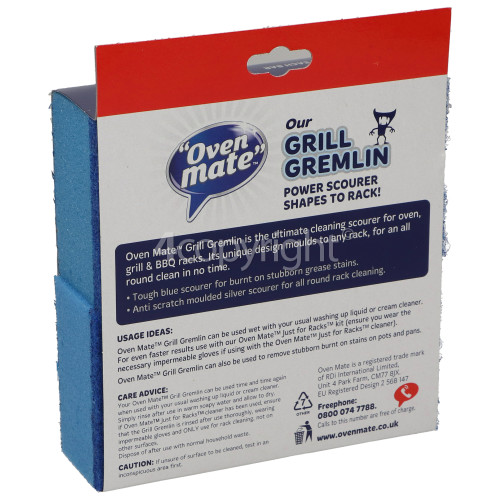 Oven Mate Grill Gremlin Power Scourer (Pack Of 2)