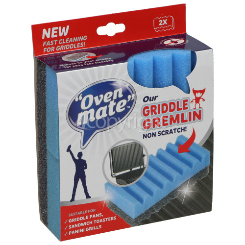 Oven Mate Griddle Gremlin Non-Scratch Scourer (Pack Of 2)