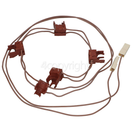 Baumatic B178SS Gas Iginition 4 Micro Switch Chain : (Sabaf 690065349100) Dreefs 5e4 X 4 Switches