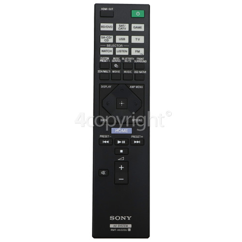 Sony RMTAA320U Remote Control