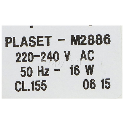 Fagor FWM714IT Double Drain Pump & Housing Assembly : 1 Plaset M2886 16w & 1 Plaset M2884 25w