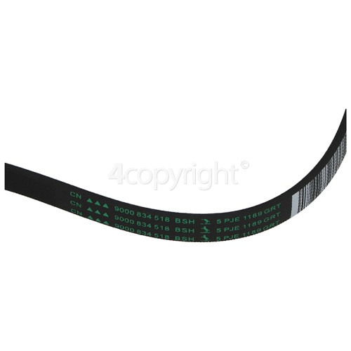 Bosch Poly-vee Drive Belt : 1189J5 Pje ( 5PJE 1189 ) 9000 834 518