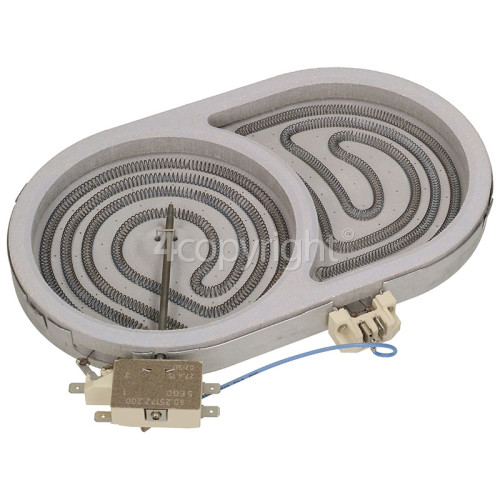 Delonghi Large Ceramic Hob Hotplate Element - 1800W/1000W