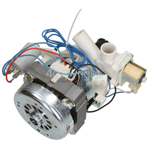 Indesit Wash Motor/Pump Assembly 1/2 Load : ( Includes Sintex 45M. B1 As. 4 Capacitor )