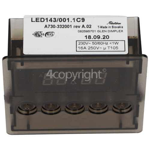 Stoves Digital Timer Assembly Invensys Led143 001 1c9 Stoves Spares Co Uk