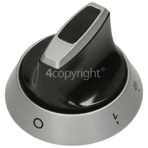 Cannon Single Cooker Control Knob Black / Silver www.4cannon.co.uk