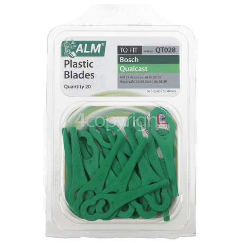 QT028 Plastic Blades (Pack Of 20)