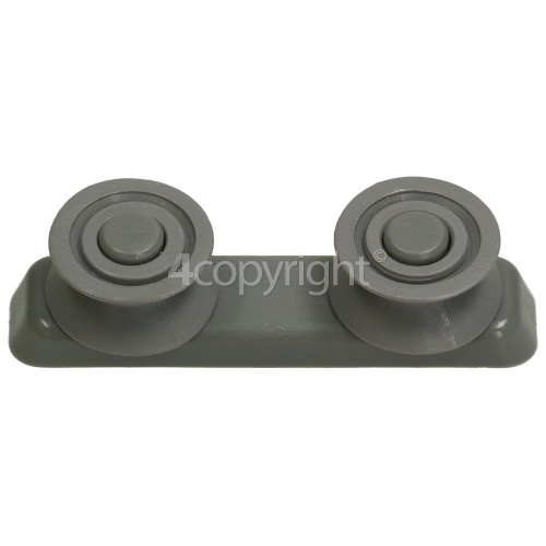 Gorenje GV60010 Basket Wheels / Rail Support Assembly :also Fits Etna/Kirting/Korting/Mora/Pelgrim