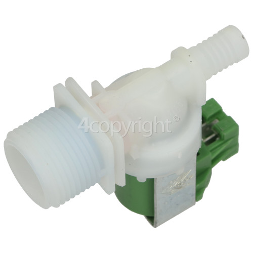 Kuppersbusch IW1208.OW Cold Water Single Inlet Solenoid Valve : 180Deg. With Protected Tag Fitting & 12 Bore Outlet