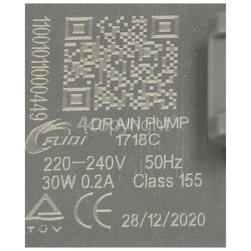 New World Drain Pump : Fudi 1718C 30W 0. 2A (See Alternatives)