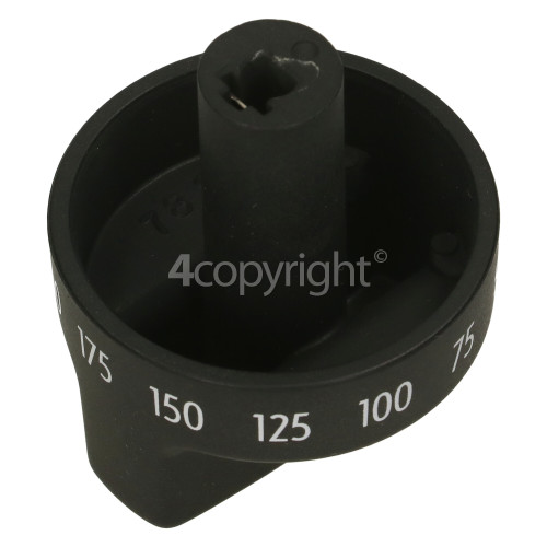 Delonghi Oven Thermostat Control Knob - Black