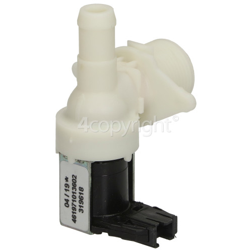 Ignis AWP045/3 Cold Water Single Inlet Solenoid Valve : 90Deg. With Protected (push) Connector & Large Bore Outlet