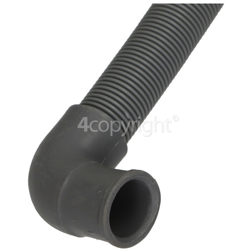 DI624 1.8Mtr. Drain Hose 21mm, With Right Angle End 21mm Dia. Internal.