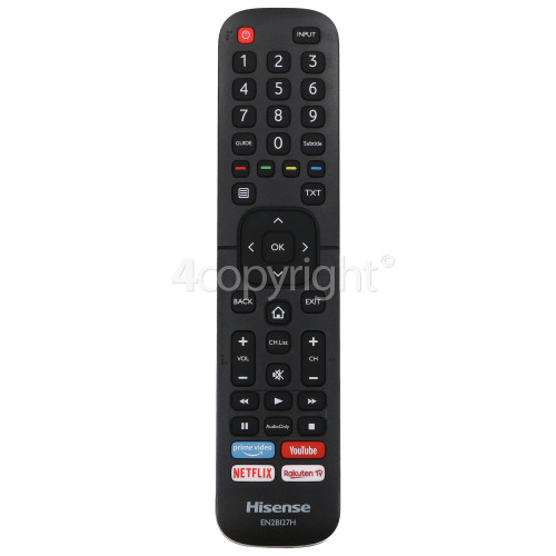 Hisense H40B5600UK Remote Control EN2BI27H