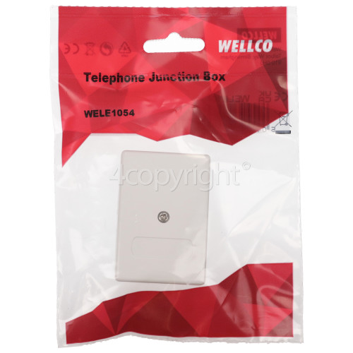 Wellco Telephone Junction Box - White