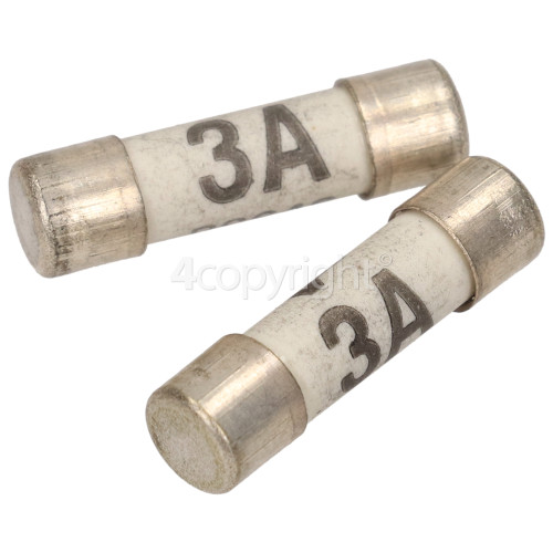 Wellco 2 X 3A Cartridge Unit Fuses