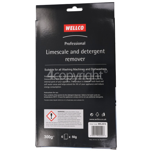 Wellco WBD1211 Washing Machine & Dishwasher Cleaner & Descaler