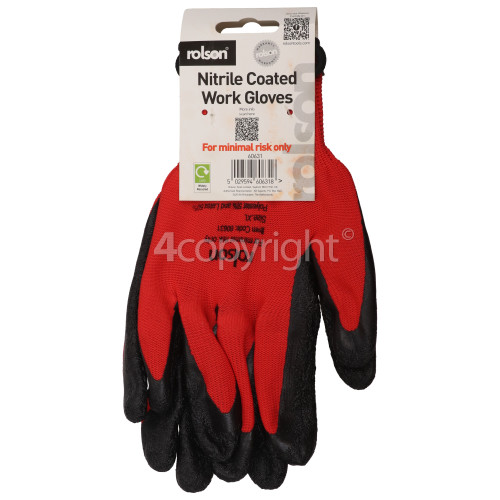 Rolson Latex Coated Work Gloves (Large)